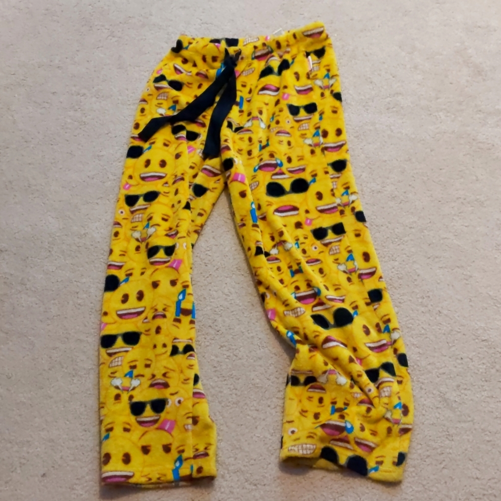 Emoji Yellow Pajama Pants in size Small